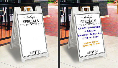 Dry Erase Signicade A-Frame